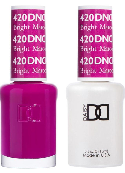 DND  Gelcolor - Bright Maroon 0.5 oz - #DD420 - Premier Nail Supply