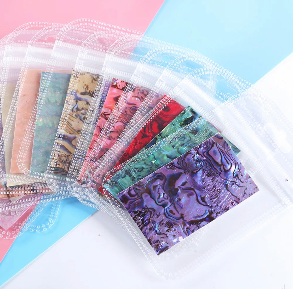 Red Mable Seashell - Individual Pack #01 - Premier Nail Supply