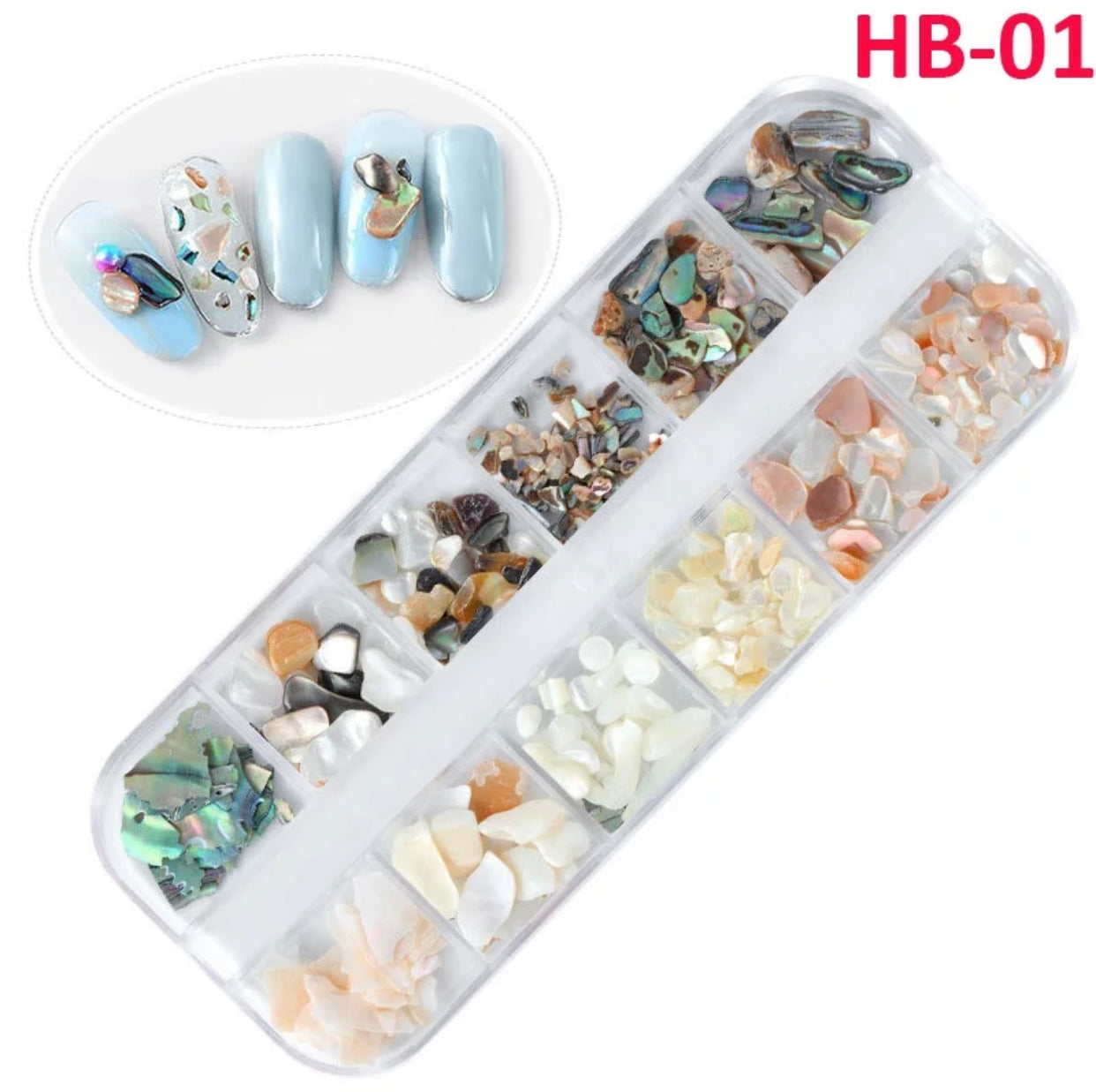 Fashion Seashells Jewelry 3D Charms Nail Art Design HB - Premier Nail Supply