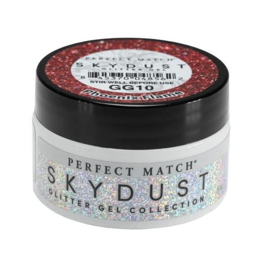 Lechat Perfect Match Glitter Gel Skydust - Phoenix Flame 05 oz - #GG010 - Premier Nail Supply