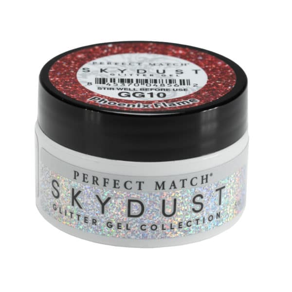 Lechat Perfect Match Glitter Gel Skydust - Phoenix Flame 05 oz - #GG010 - Premier Nail Supply