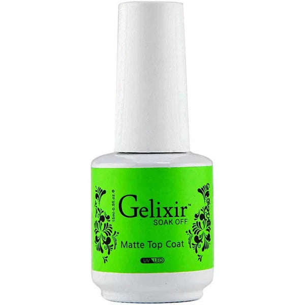 Gelixir Soak Off Matte Topcoat - Premier Nail Supply