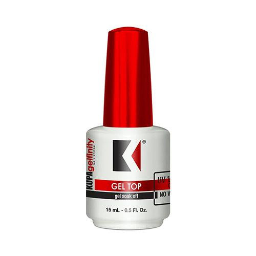 Kupa GelFinity Gel Soak Off Top Coat No Wipe 0.5 oz - Premier Nail Supply