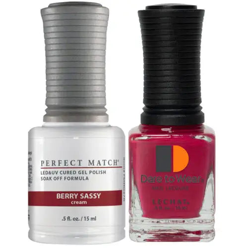 LeChat Perfect Match Gel Polish & Nail Lacquer - Berry Sassy 0.5oz - #PMS276 - Premier Nail Supply