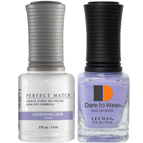 LeChat Perfect Match Gel Polish & Nail Lacquer - Lavender Love 0.5 oz - #PMS271 - Premier Nail Supply