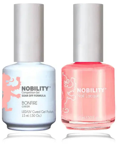 Lechat Nobility Gel Polish & Nail Lacquer - Bonfire 0.5 oz - #NBCS119 - Premier Nail Supply