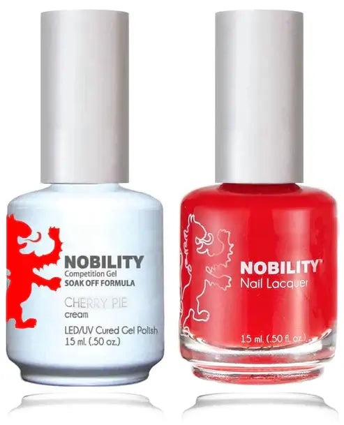 Lechat Nobility Gel Polish & Nail Lacquer - Cherry Pie 0.5 oz - #NBCS156 - Premier Nail Supply