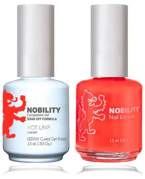 Lechat Nobility Gel Polish & Nail Lacquer - Hot Lava 0.5 oz - #NBCS179 - Premier Nail Supply