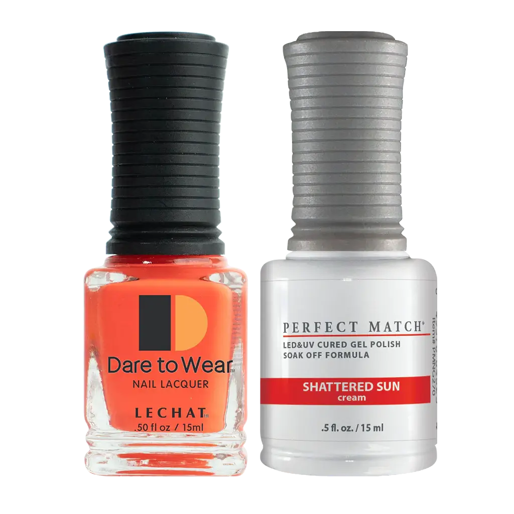 Lechat Perfect Match Gel Polish & Nail Lacquer - Shattered Sun 0.5 oz - #PMS270 - Premier Nail Supply