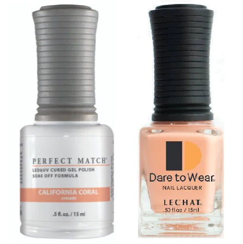 Lechat Perfect Match Gel Polish & Nail Lacquer - California Coral 0.5 oz - #PMS269 - Premier Nail Supply