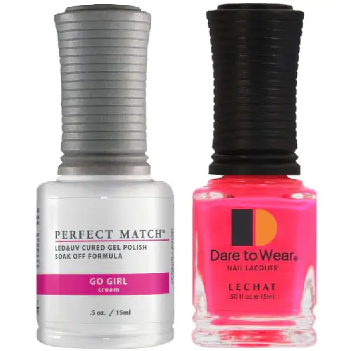Lechat Perfect Match Gel Polish & Nail Lacquer - Go Girl 0.5 oz - #PMS037 - Premier Nail Supply