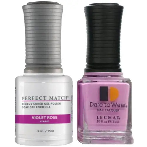 Lechat Perfect Match Gel Polish & Nail Lacquer - Violet Rose 0.5 oz - #PMS228 - Premier Nail Supply