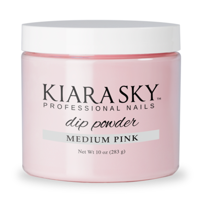 Kiara Sky - Dipping Powder - Medium PINK 10 oz - Premier Nail Supply