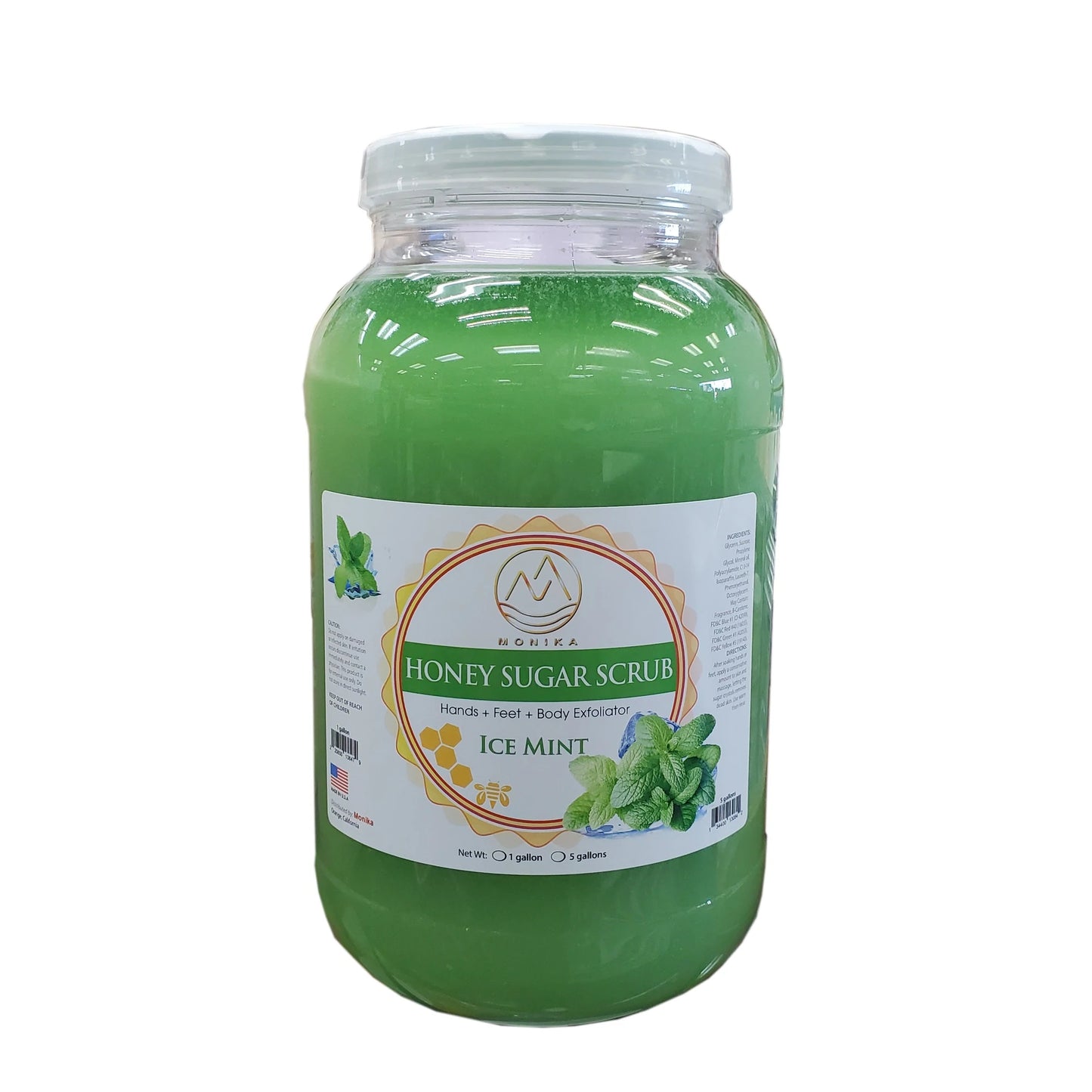 Monika - Sugar Scrub Ice Mint 1 Gallon - Premier Nail Supply
