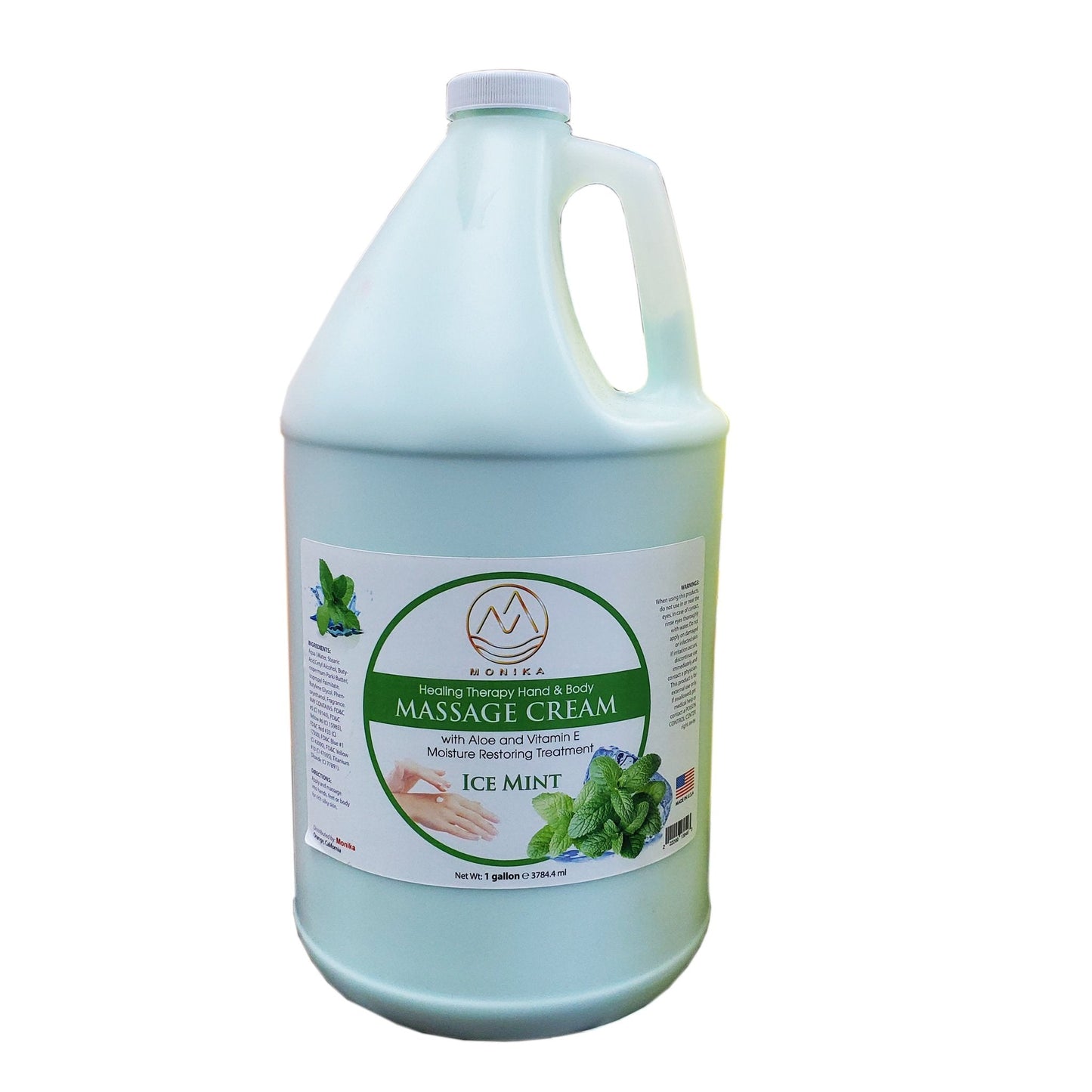Monika Lotion Ice Mint Case 4 Gallon - Premier Nail Supply