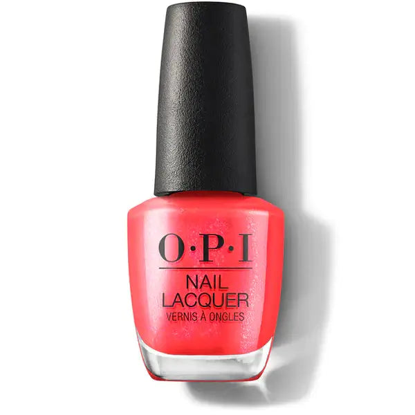 OPI Nail Lacquer - Left Your Texts on Red 0.5 oz #NLS010 - Premier Nail Supply
