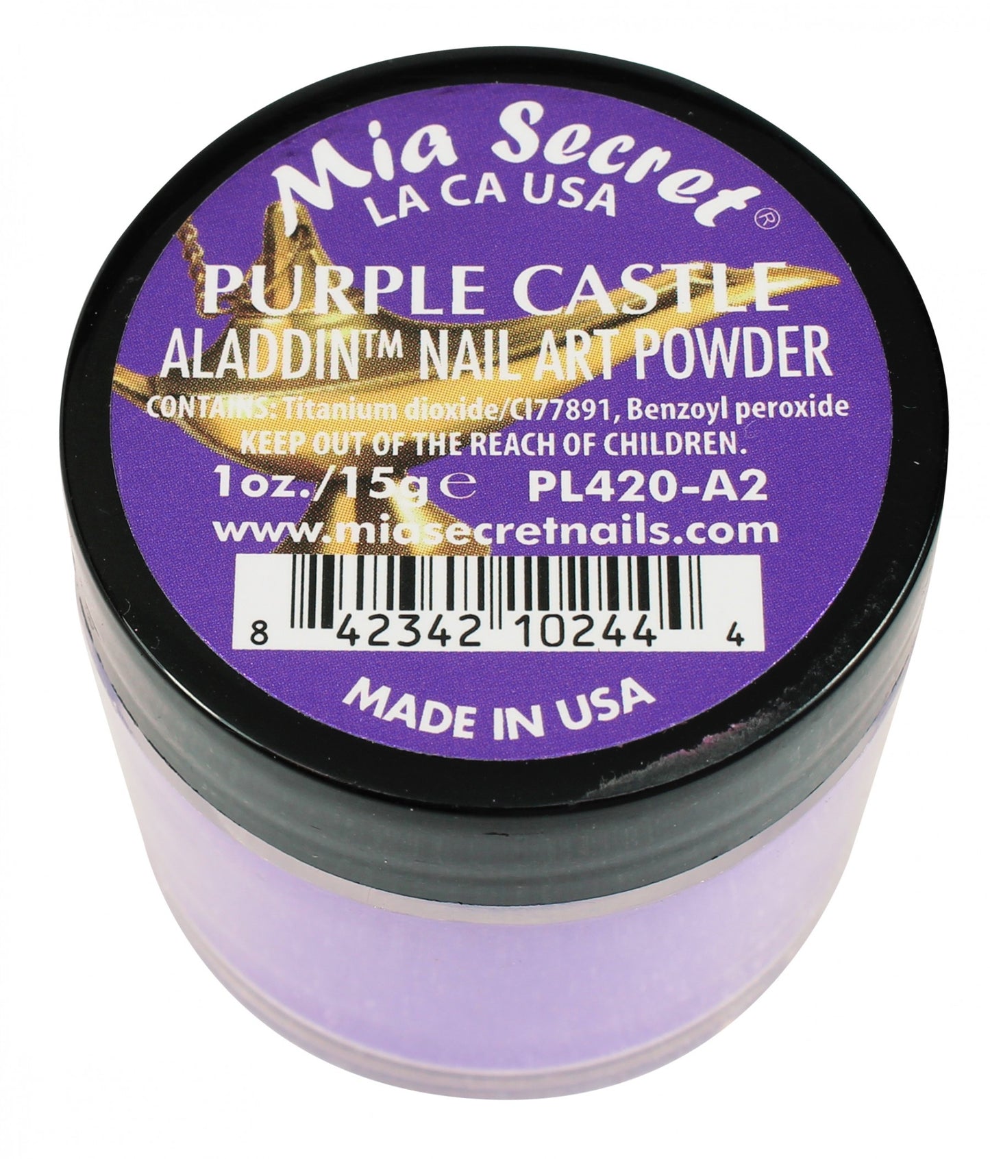 Mia Secret - Purple Castle Aladdin Acrylic Powder 1 oz - #PL420-A2 - Premier Nail Supply