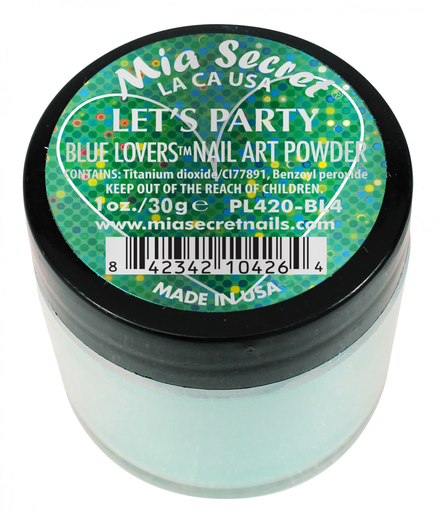 Mia Secret - Lets Party Blue Lovers  Acrylic Powder 1 oz - #PL420-BL4 - Premier Nail Supply