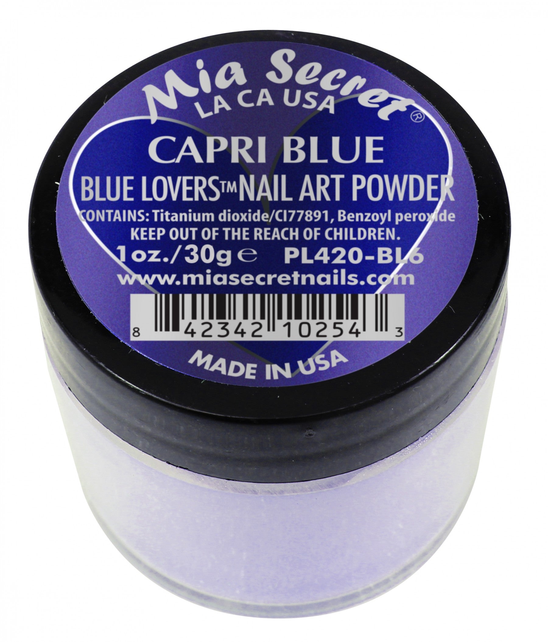 Mia Secret - Capri Blue Blue Lovers  Acrylic Powder 1 oz - #PL420-BL6 - Premier Nail Supply