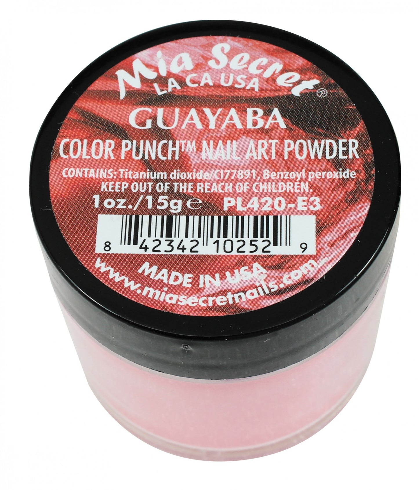 Mia Secret - Guayaba Color Punch Acrylic Powder 1 oz - #PL420-E3 - Premier Nail Supply