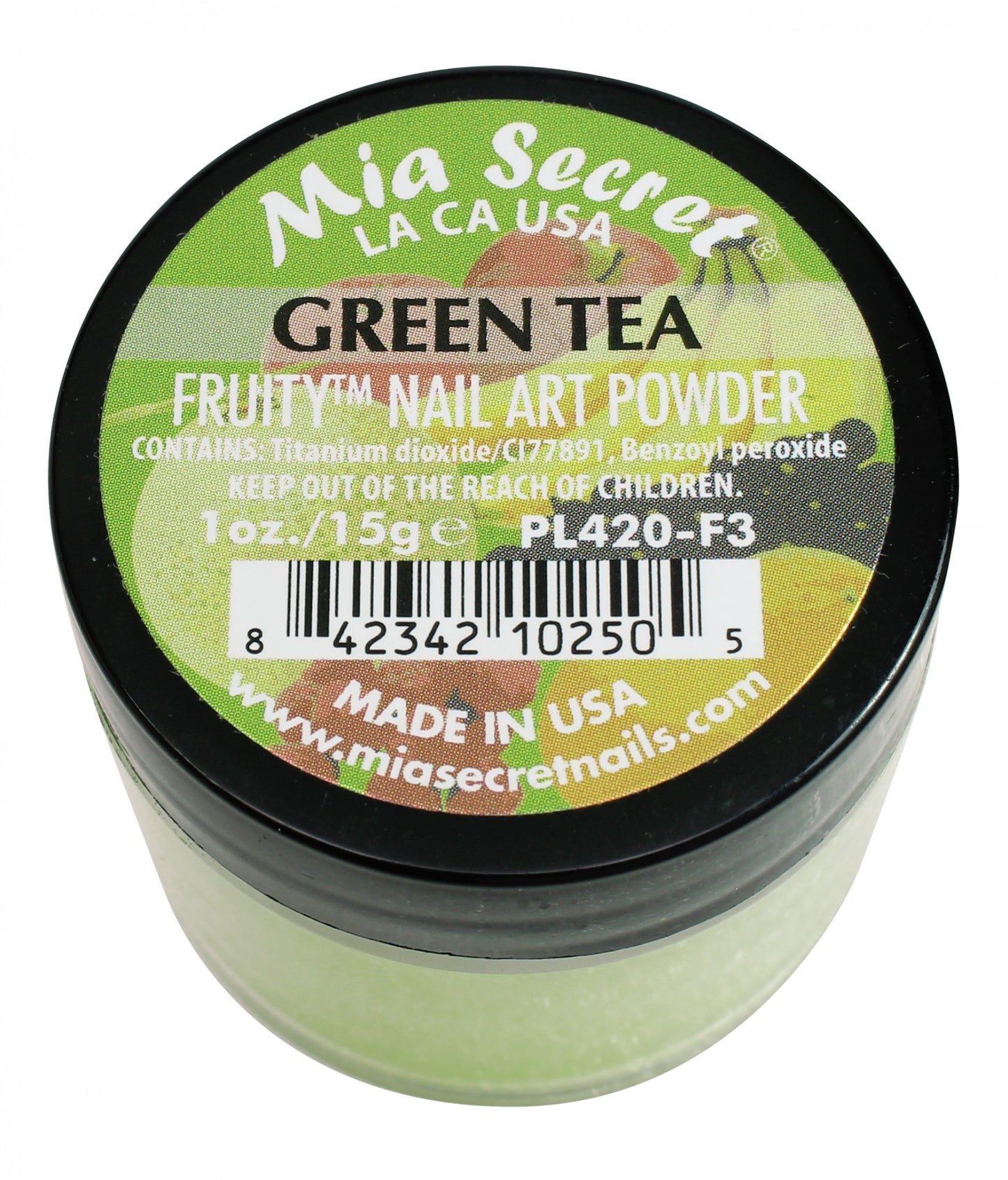 Mia Secret - Green Tea Fruity Acrylic Powder 1 oz - #PL420-F3 - Premier Nail Supply