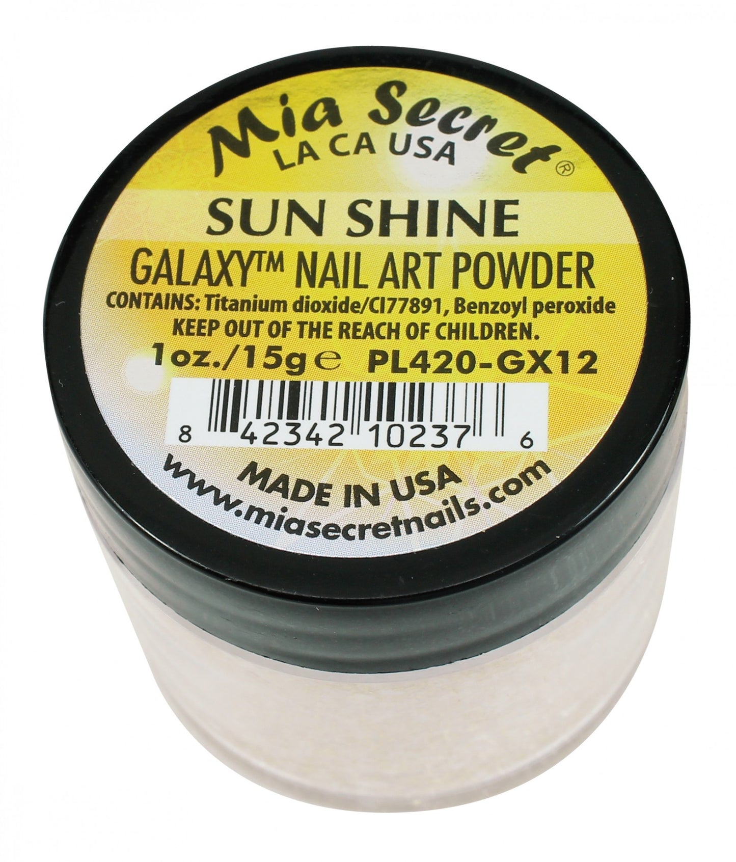 Mia Secret - Sunshine Galaxi Acrylic Powder 1 oz - #PL420-GX12 - Premier Nail Supply