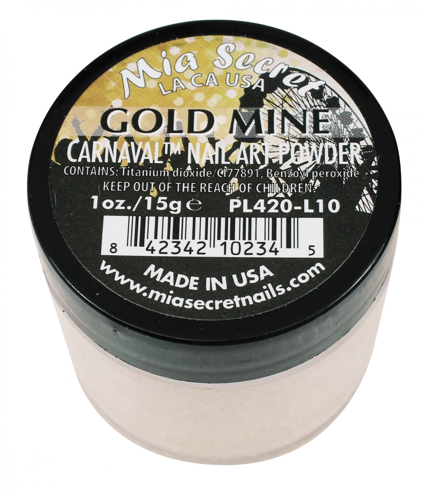 Mia Secret - Gold Mine Carnaval Acrylic Powder 1 oz - #PL420-L10 - Premier Nail Supply