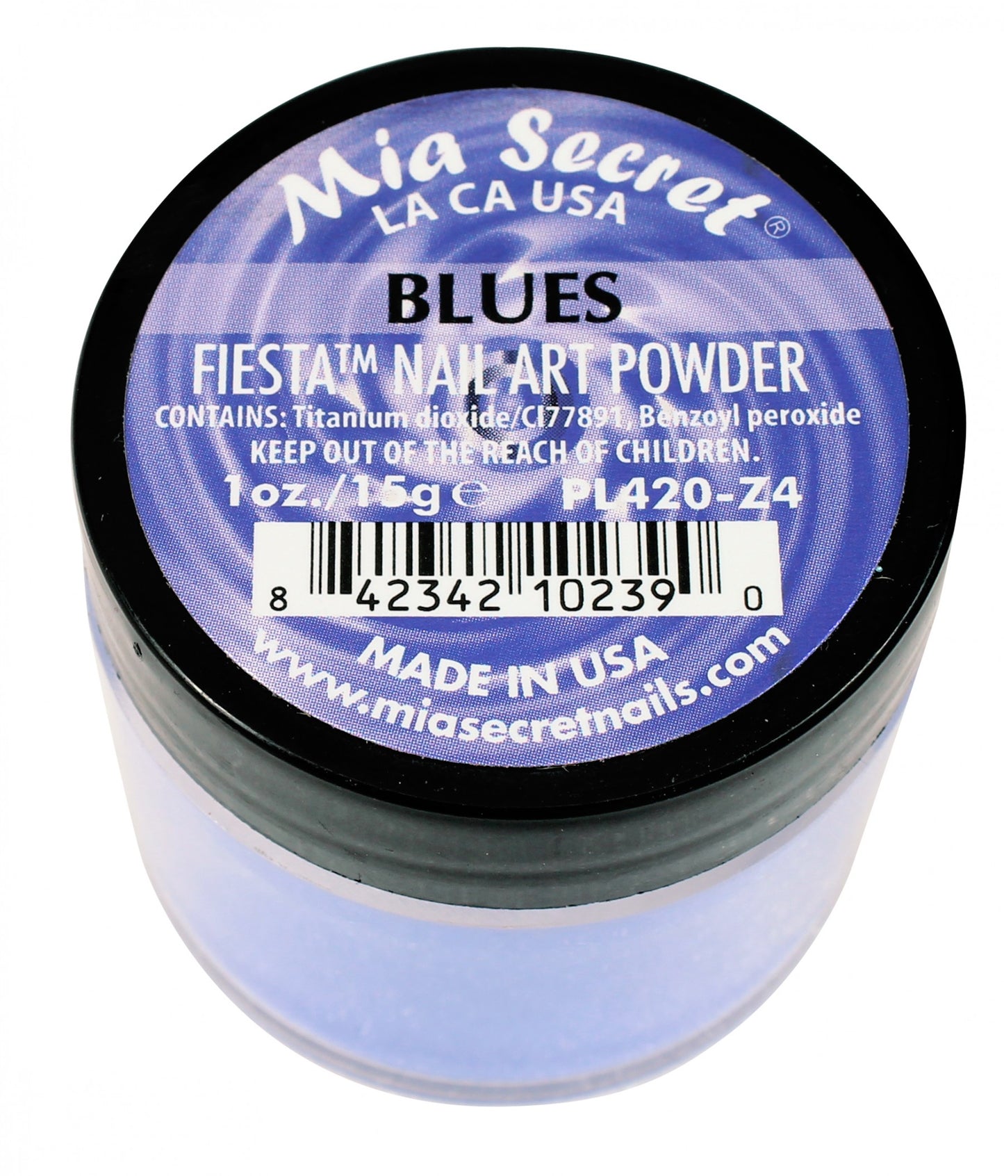 Mia Secret - Blue Fiesta Acrylic Powder 1 oz - #PL420-Z4 - Premier Nail Supply