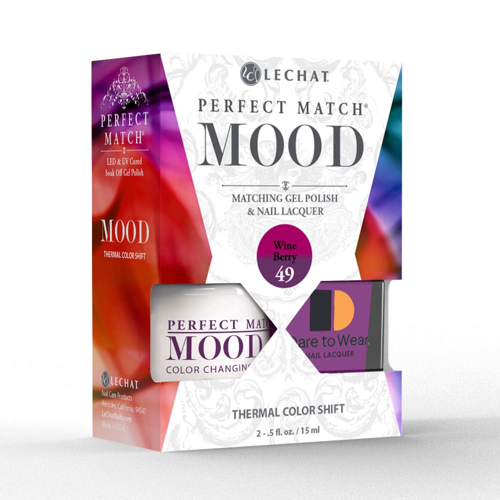 Lechat Perfect Match Mood Color Changing Gel Polish - Wine Berry 0.5 oz - #PMMDS49 - Premier Nail Supply
