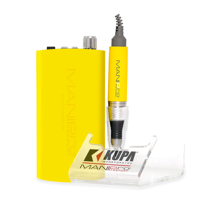 Kupa Passport Manipro Nail File Drill Hollywood Yellow - Premier Nail Supply