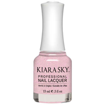 Kiara Sky All in one Nail Lacquer - Pink Stardust 0.5 oz - #N5041 -Premier Nail Supply