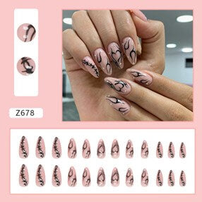 Press On Nail On Manicure Aura Sheer Pin With Back Z678 Beyond Beauty Page