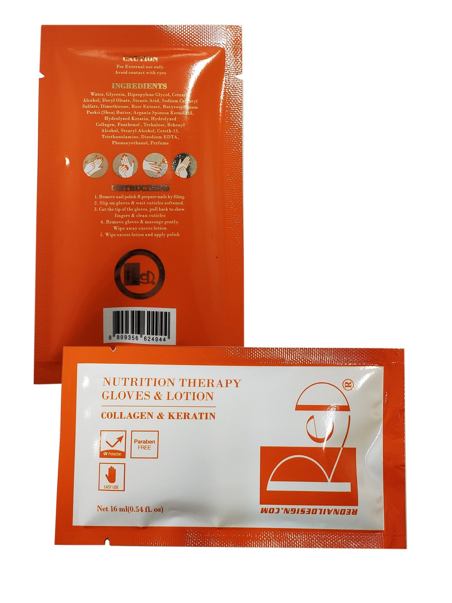 RED Nutrition Therapy Collagen & Keratin Gloves - Premier Nail Supply