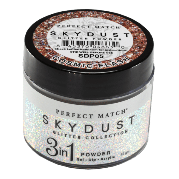 Perfect Match Glitter Powder - Cosmic Flash 42 gram - #SDP05 - Premier Nail Supply