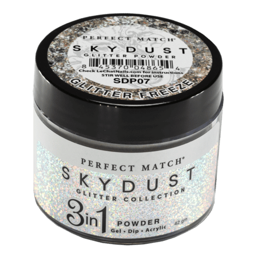 Perfect Match Glitter Powder - Midnight Fusion 42 gram - #SDP07 - Premier Nail Supply