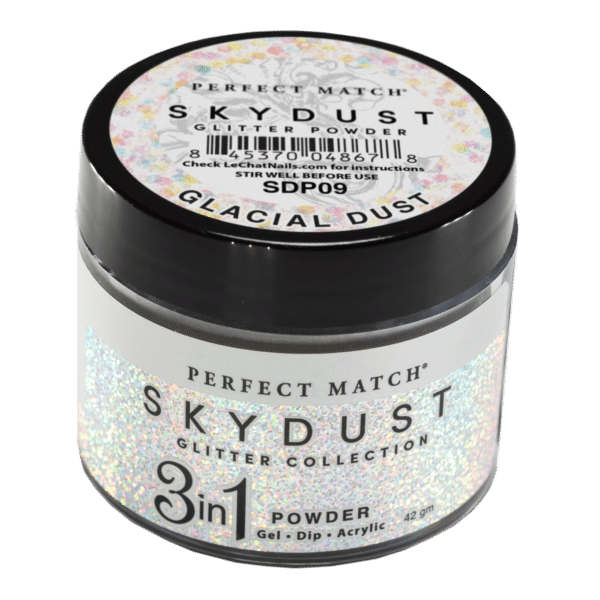 Perfect Match Glitter Powder - Glacial Dust 42 gram - #SDP09 - Premier Nail Supply