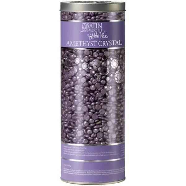 Satin Smooth Pebble Wax Amethyst Crystal 23 oz 650 gram - #35702 - Premier Nail Supply