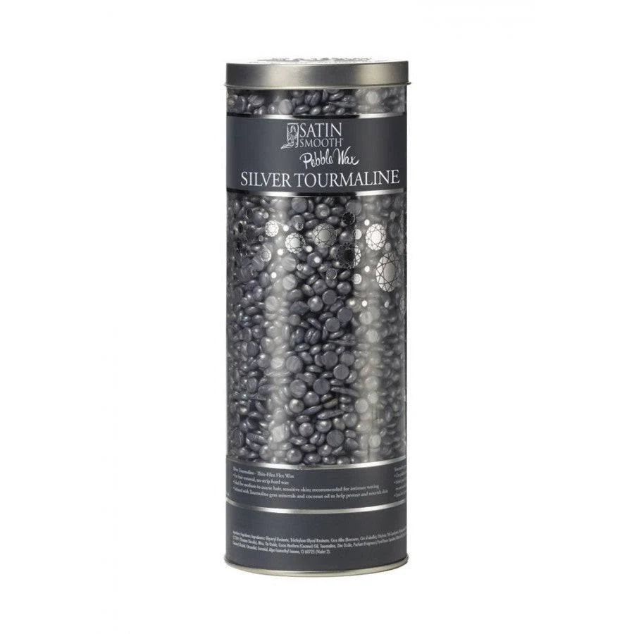 Satin Smooth Peeble Wax Silver Tourmaline 23 oz 650 gram - #357021 - Premier Nail Supply