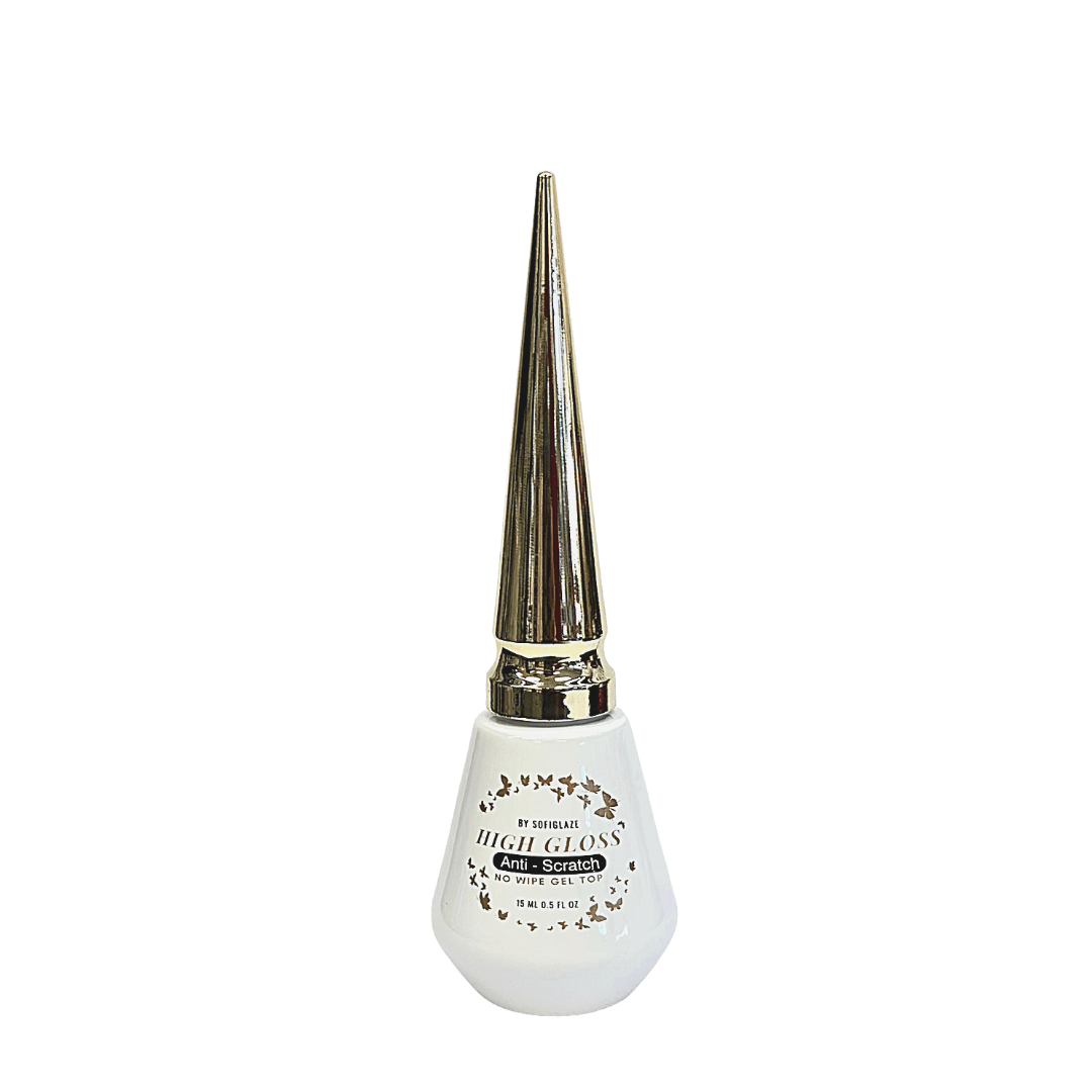 Sofiglaze Topcoat High Gloss Anti-Scratch No Wipe Gel - Premier Nail Supply