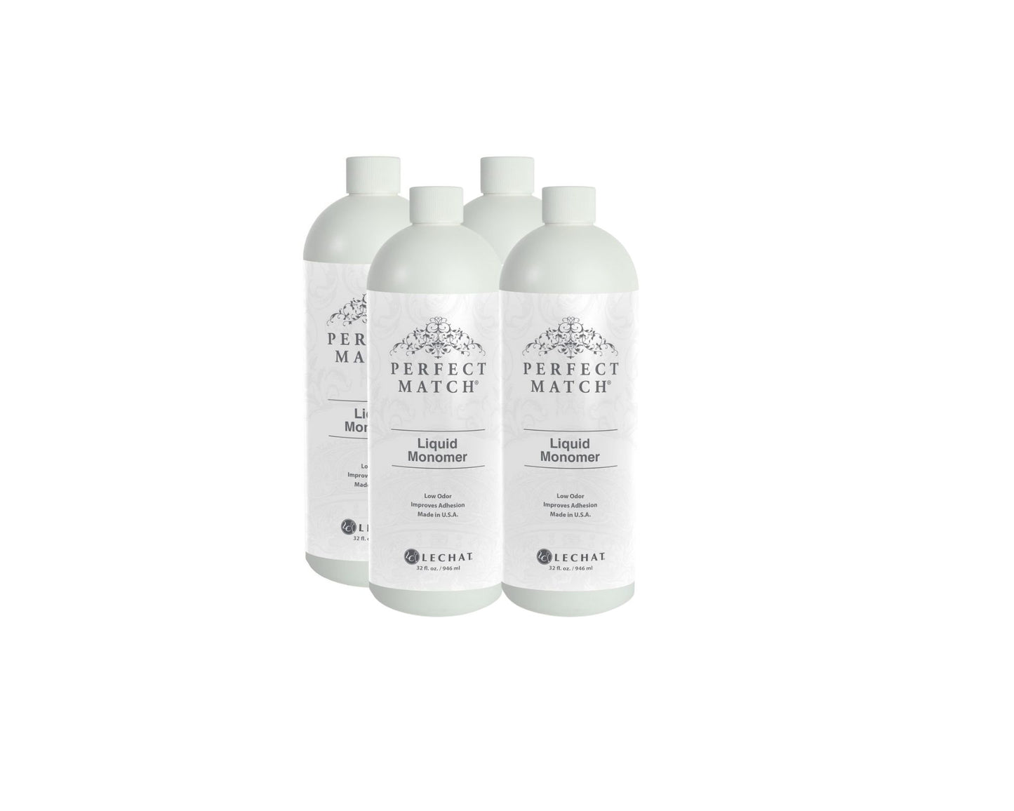 Bundle Lechat Liquid Monomer 32 oz - 4 Bottles - Premier Nail Supply