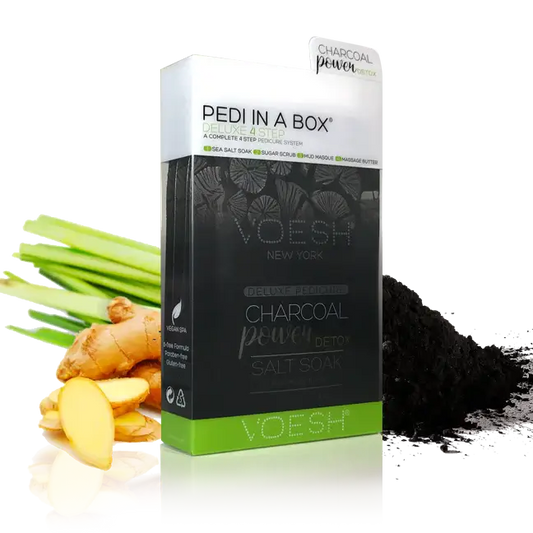 Voesh Deluxe Pedi 4 in1 Charcoal Powder Case 50 Pack - Premier Nail Supply