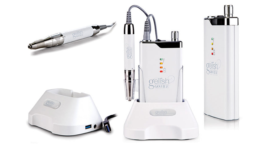 Gelish Go File Electric Nail drill White - #1168008 - Premier Nail Supply