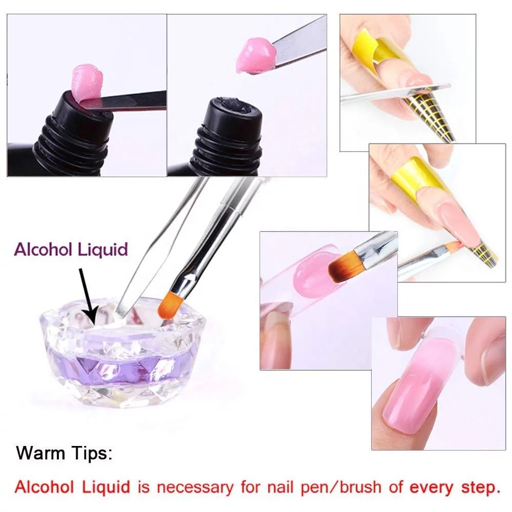 Dual Polygel Brush 2in1 - #CN22 - Premier Nail Supply