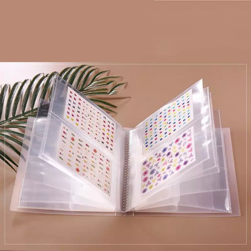 Nail Art Sticker Collecting Equipment 80 slots Nail Sticker Storage Book - Premier Nail Supply