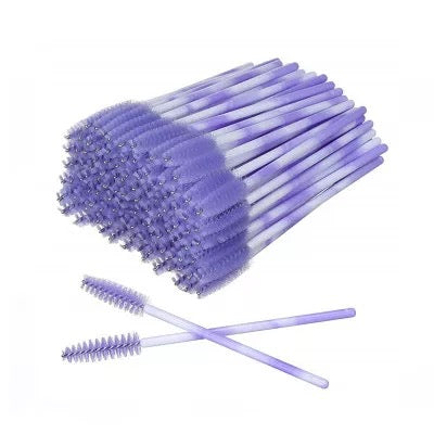 Purple Mascara Brush 50pcs - Premier Nail Supply