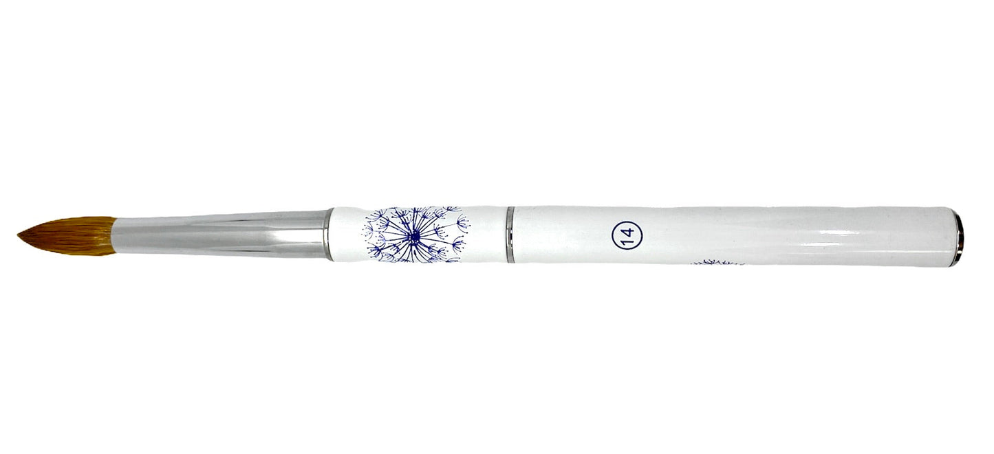 999 Flower Kolinsky- Acrylic nail brush size 14 - #999F14 - Premier Nail Supply