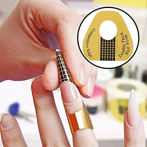 Double Thick Nail Form Gold 500 pcs - #NF500 - Premier Nail Supply