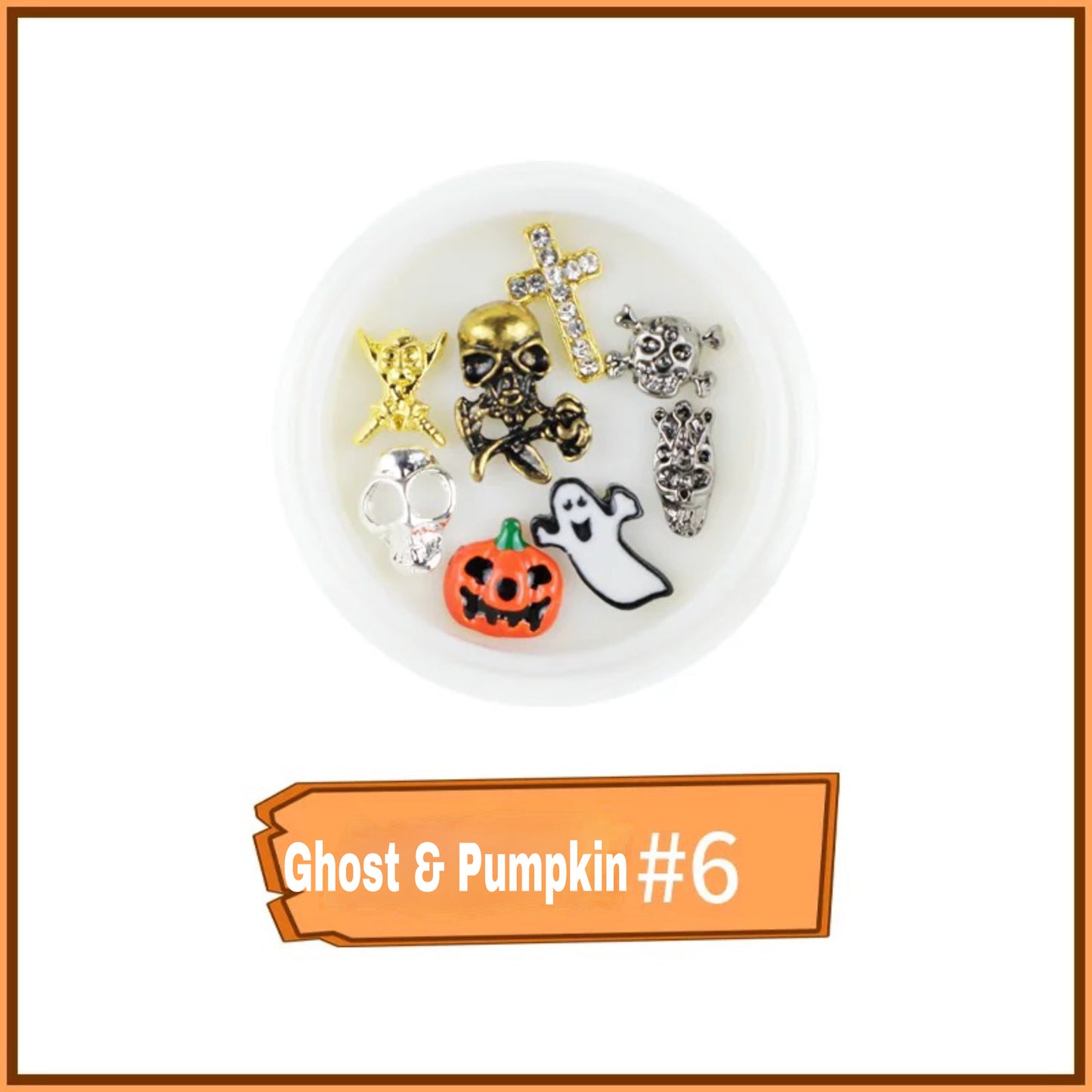 Ghost & Pumpkin NA003-6 - Premier Nail Supply