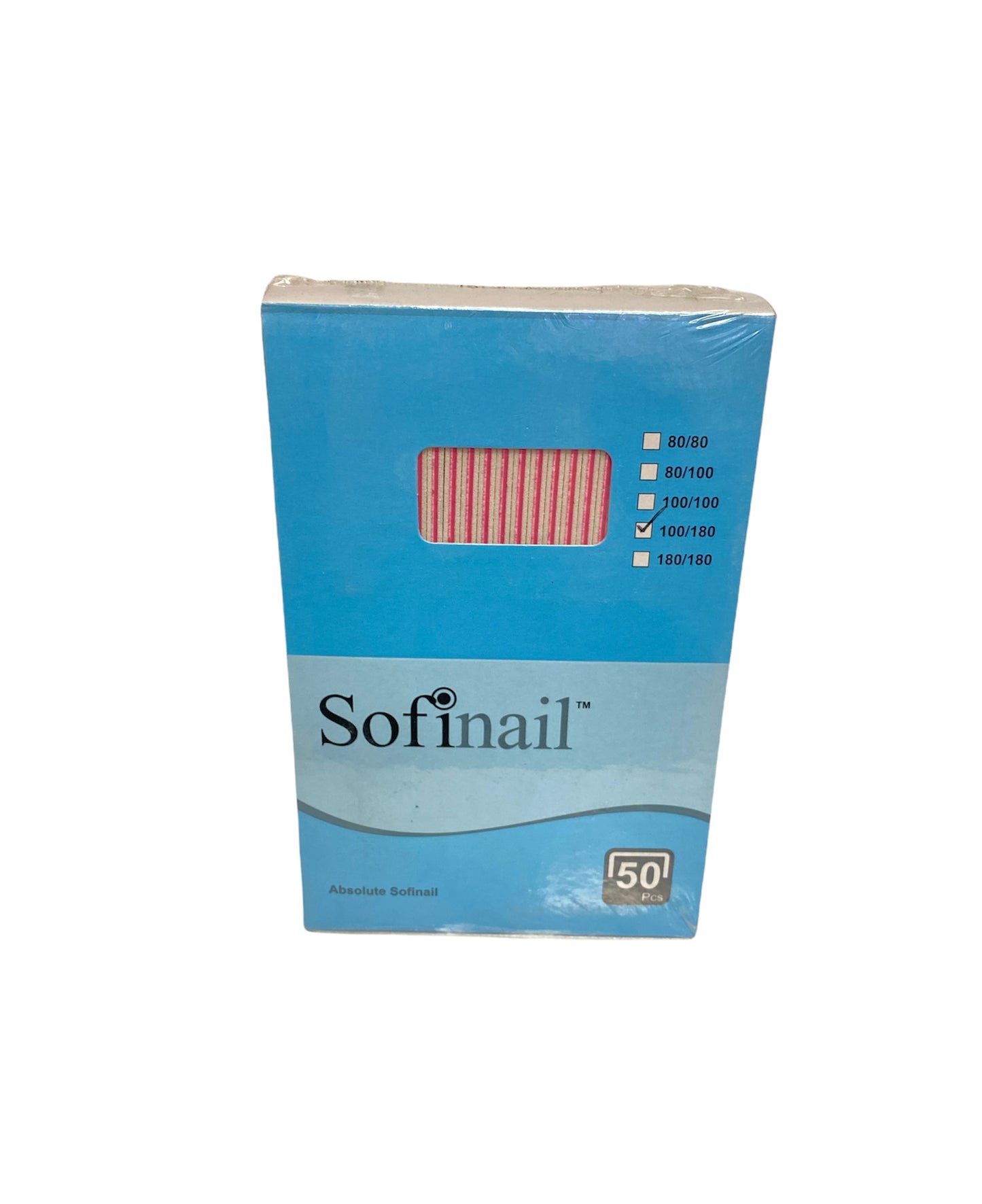 Sofinail Wood File 100/180 - (100Pcs/Pk) - #970066 - Premier Nail Supply