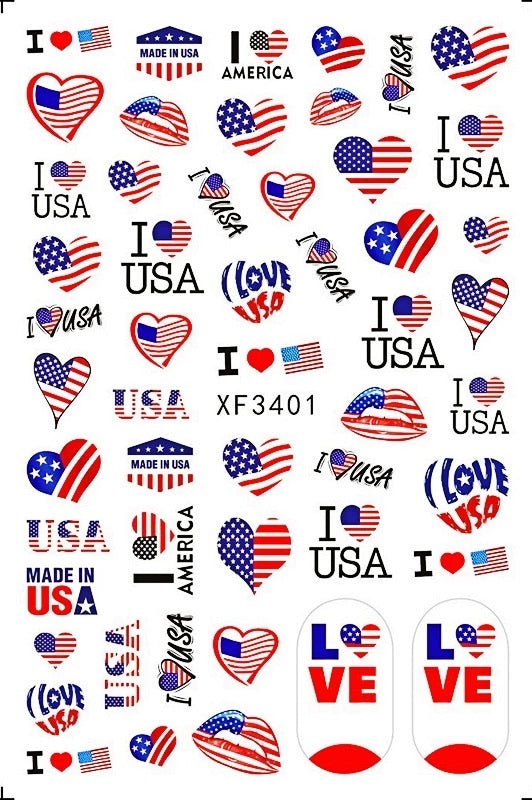 I Love USA - XF3401 - Premier Nail Supply